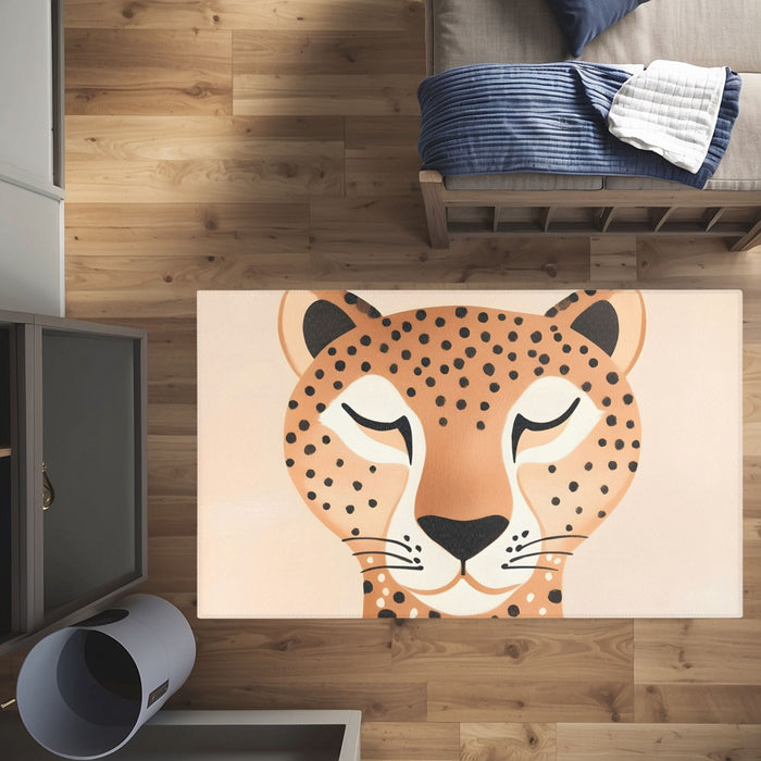 TeepeeJoy Nursery and Kids Cheetah Rug - Dapper Dots