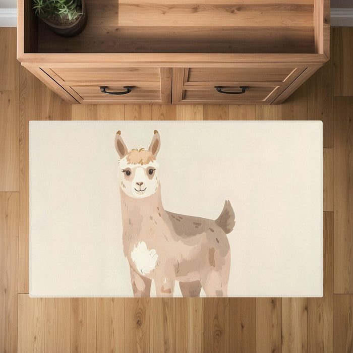 TeepeeJoy Kids and Nursery Llama Area Rug - Wooly Wonder