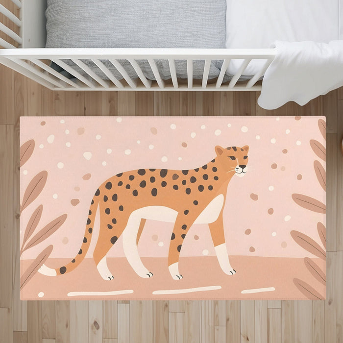 TeepeeJoy Kids and Nursery Cheetah Area Rug - Dotty Drifter