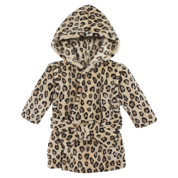 Hudson Baby Plush Bathrobe, Leopard