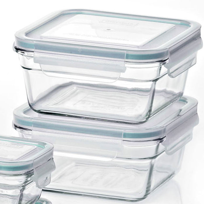 Glasslock Oven and Microwave Safe Glass Food Storage Containers 12 Piece Set