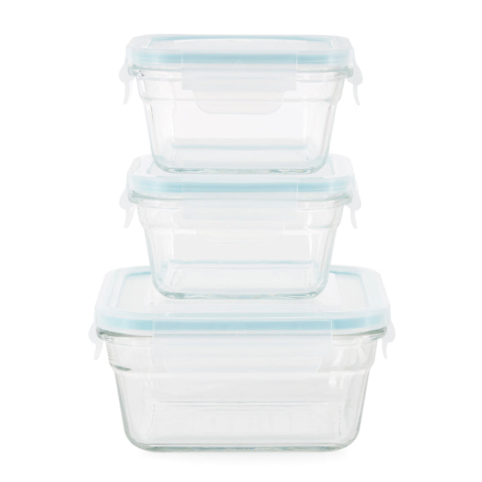 Glasslock Oven and Microwave Safe Glass Food Storage Containers 14 Piece Set