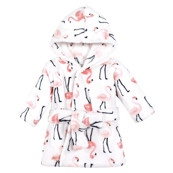 Hudson Baby Plush Bathrobe, Flamingo