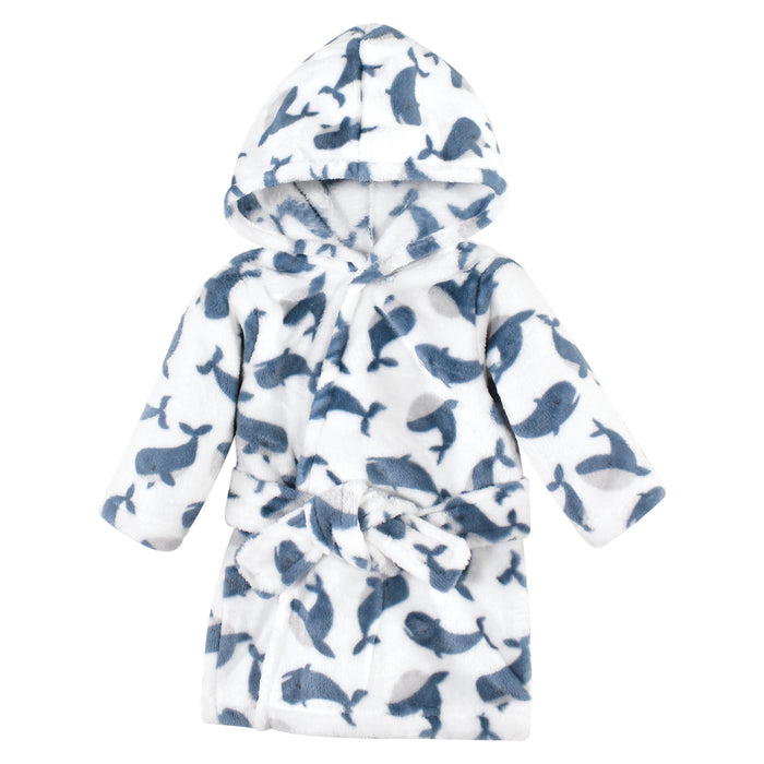 Hudson Baby Plush Bathrobe, Whale