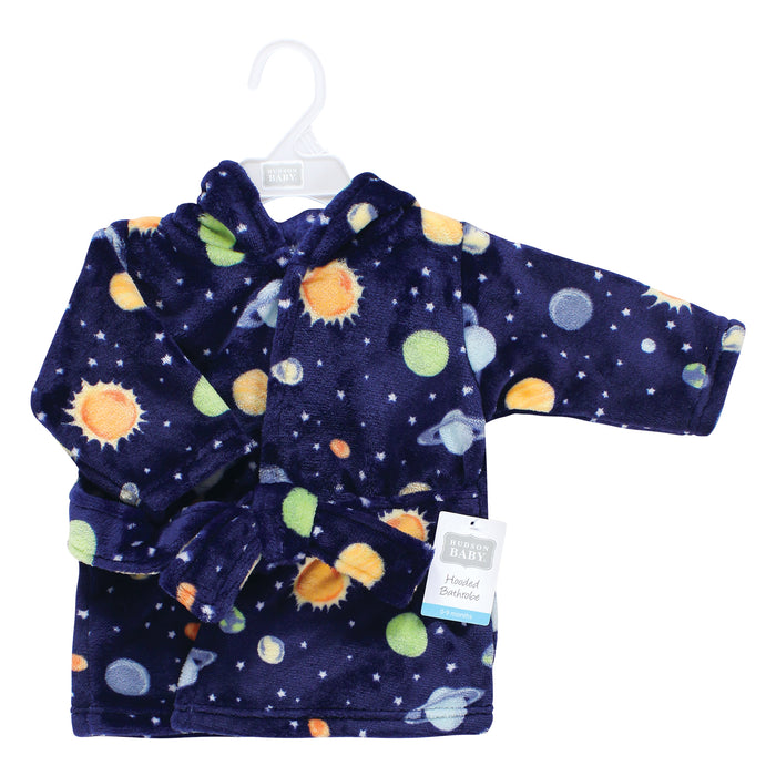 Hudson Baby Plush Bathrobe, Solar System