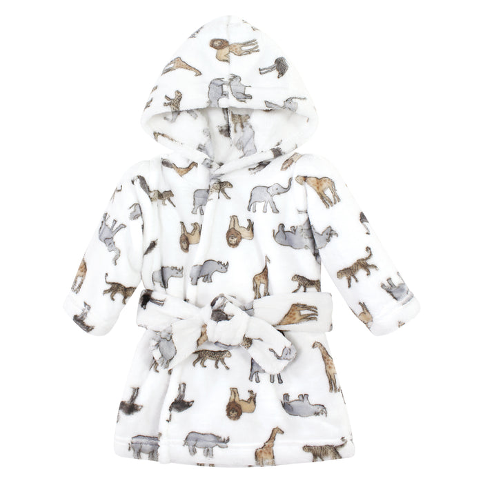 Hudson Baby Plush Bathrobe, Modern Safari