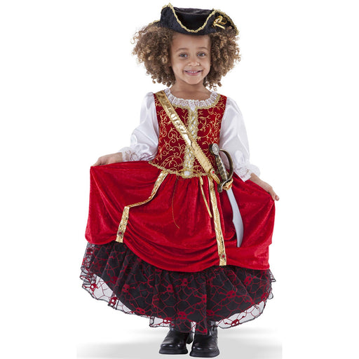 Teetot Pirate Princess Costume with Skull and Crossbones Lace