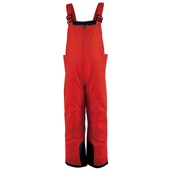 Hudson Baby Gender Neutral Snow Bib Overalls, Solid Red