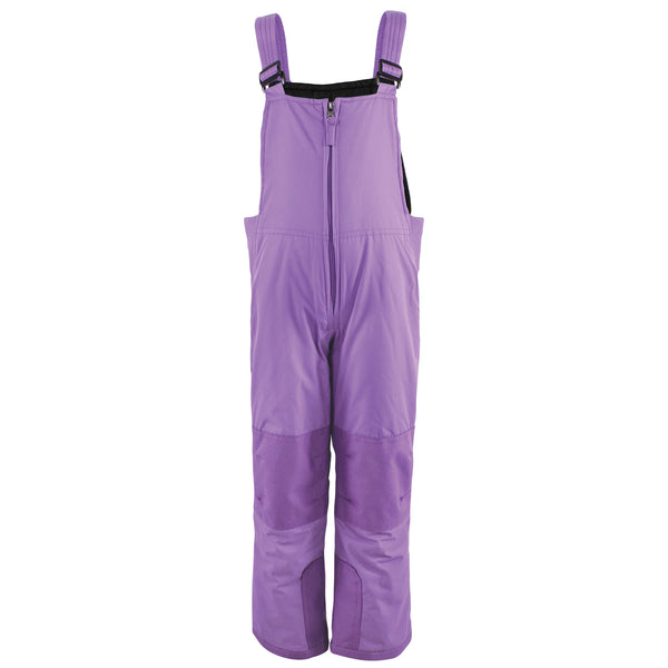 Hudson Baby Gender Neutral Snow Bib Overalls, Solid Purple