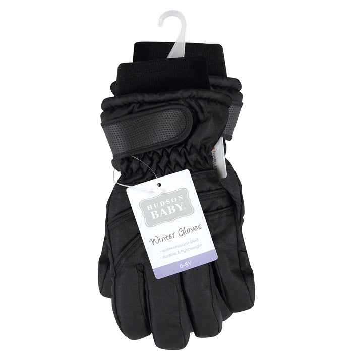 Hudson Baby Gender Neutral Snow Gloves, Black