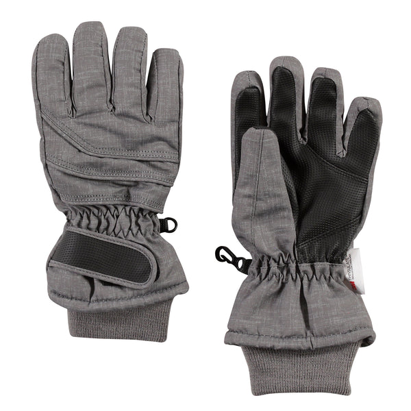 Hudson Baby Gender Neutral Snow Gloves, Heather Charcoal