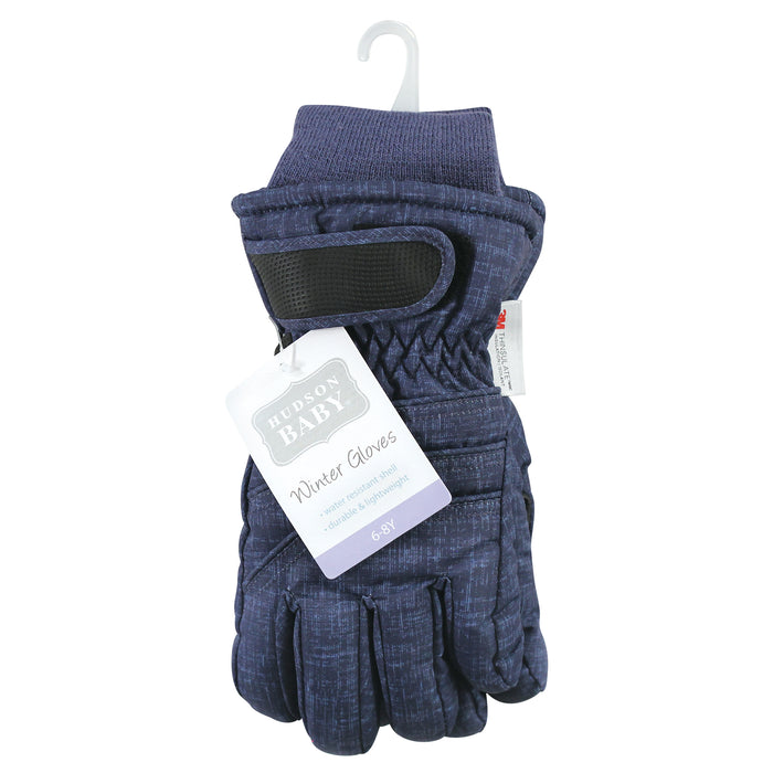 Hudson Baby Snow Gloves, Heather Navy