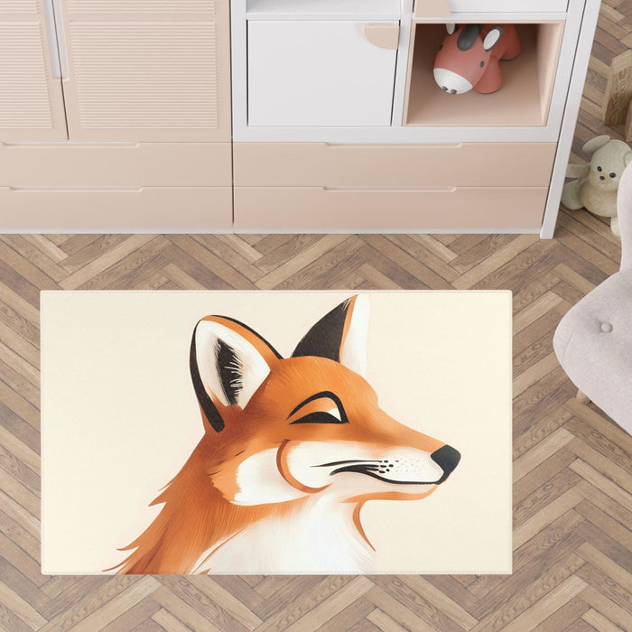 TeepeeJoy Kids and Nursery Fox Rug - Foxy Smirk