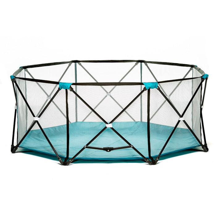 Regalo 1380DS 8 Panel Foldable Mesh Childrens Play Yard & Carrying Bag, Teal by Regalo