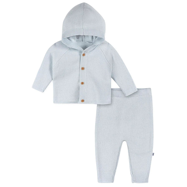 Just Born® Blue 2 Piece Sweater Knit Set