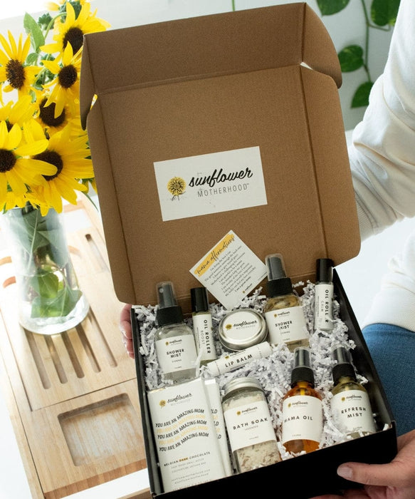 Sunflower Motherhood Deluxe Self Care Gift Box