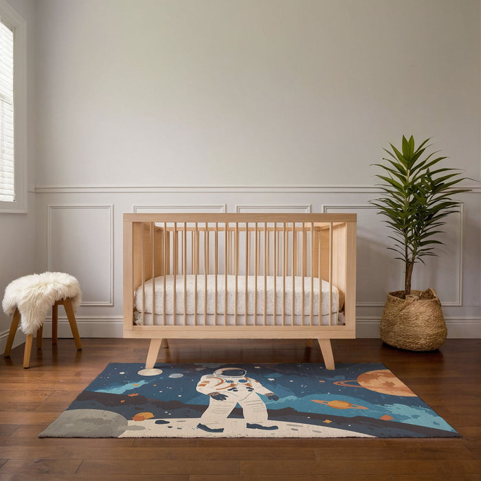 TeepeeJoy Kids and Nursery Space Rug - Cosmic Stroll