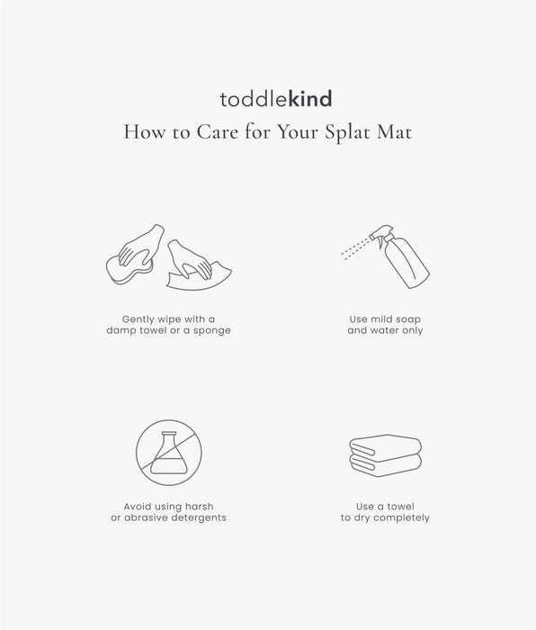 Toddlekind High Chair Splat Mats | Spotted - Clay