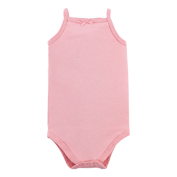 Hudson Baby Infant Girl Cotton Sleeveless Bodysuits, Girl Shark Types