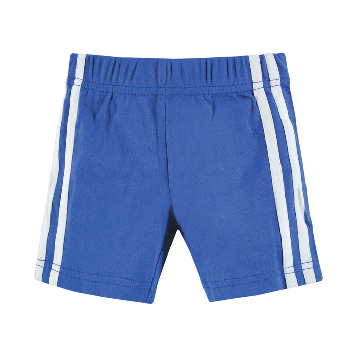 Hudson Baby Boy Shorts Bottoms 4-Pack, Blue