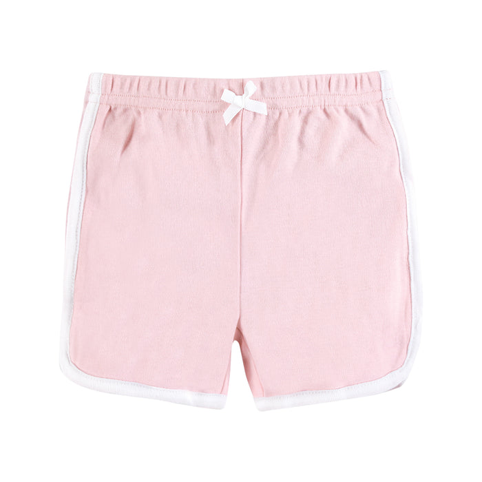Hudson Baby Girl Shorts Bottoms 4-Pack, Coral
