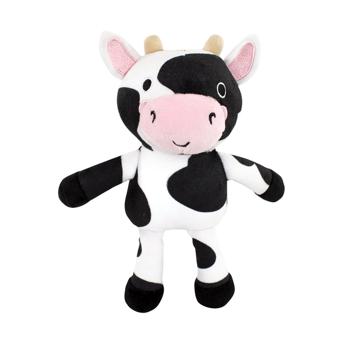 Hudson Baby Plush Bathrobe and Toy Set, Cow, One Size