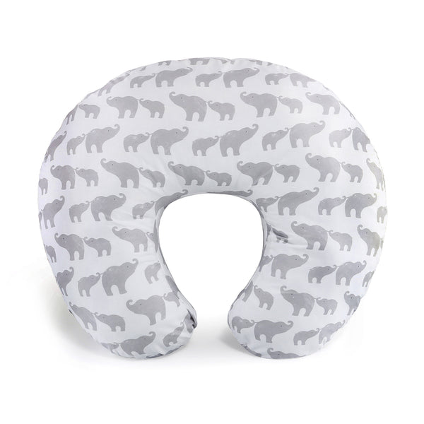 The Peanutshell Grey Elephant Nursing PIllow