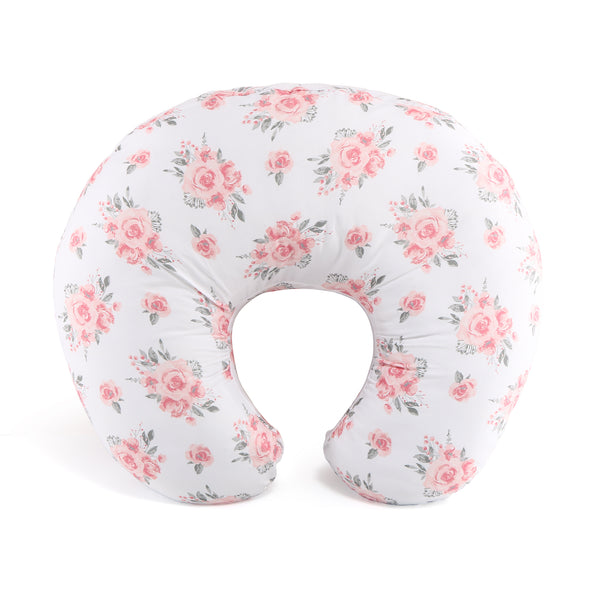 The Peanutshell Floral Rose Nursing Pillow