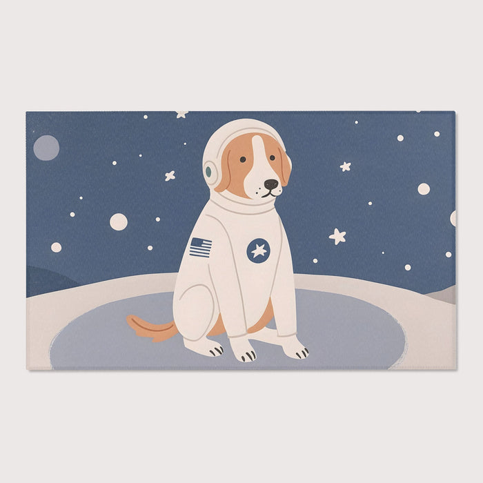 TeepeeJoy Dog Area Rug for Kids and Nursery Rooms - Galactic Goodboy