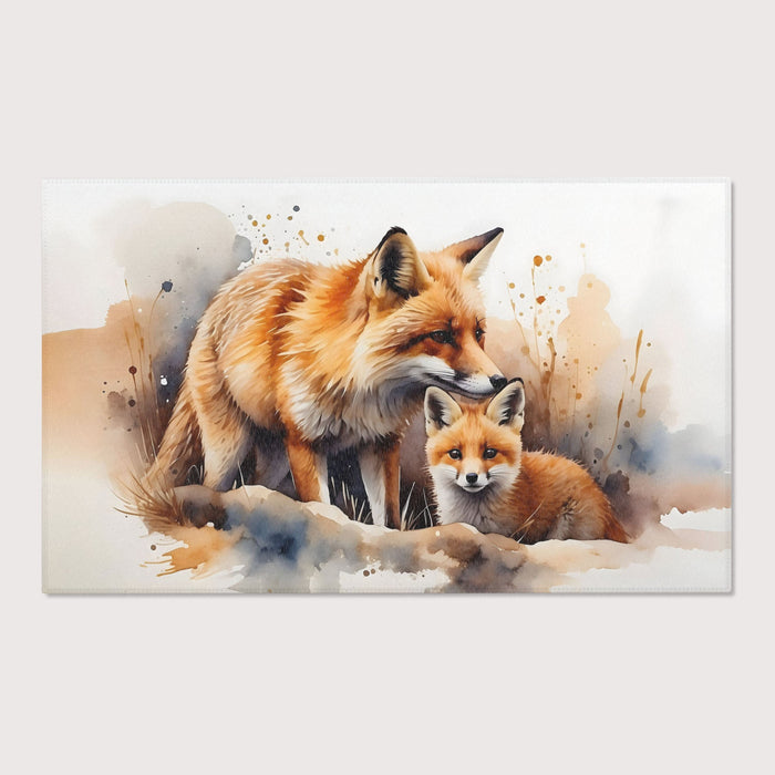 TeepeeJoy Kids and Nursery Fox Area Rug - Cunning Cuties