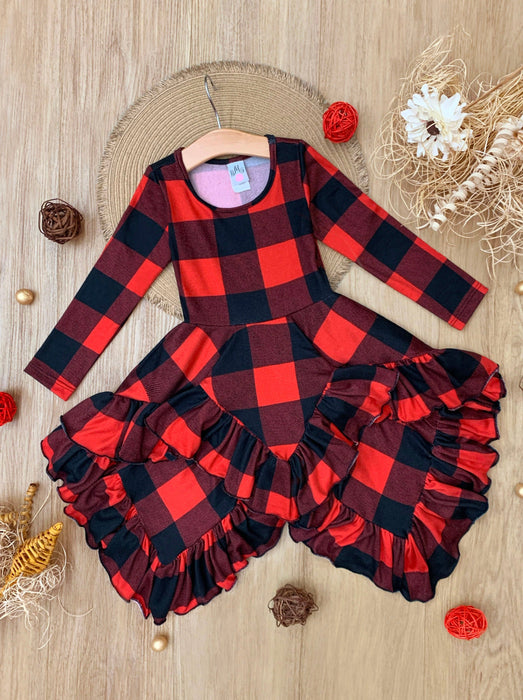 Mia Belle Girls Style Queen Buffalo Plaid Tunic