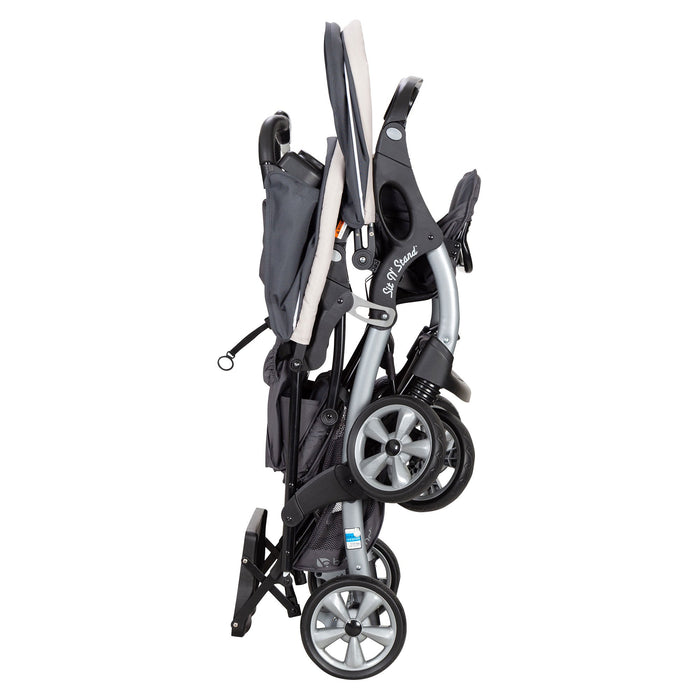 Baby Trend Sit N Stand Travel Double Baby Stroller w/ Single Car Seat, Magnolia