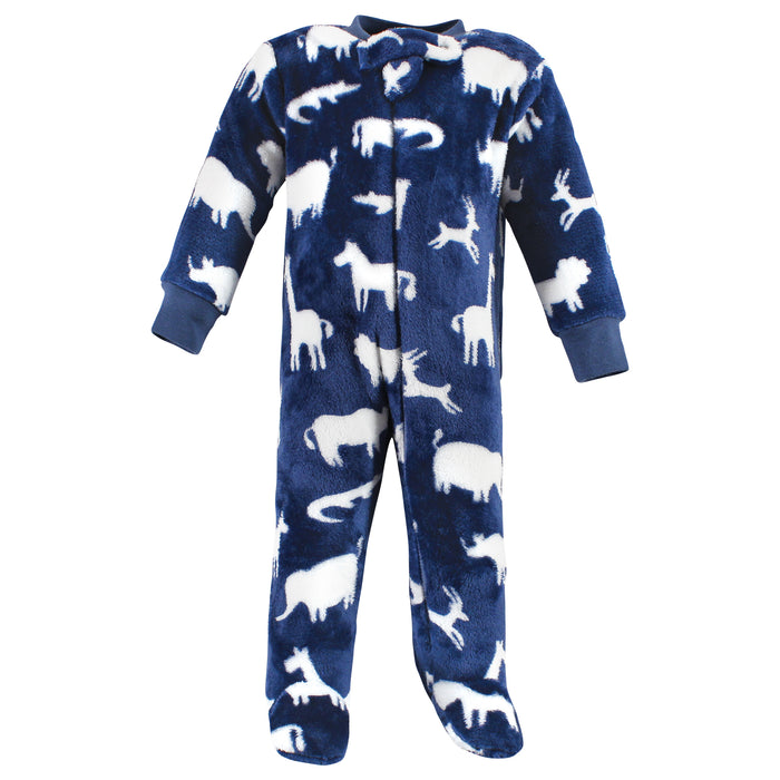 Hudson Baby Infant Boy Plush Sleep and Play, Safari Silhouette