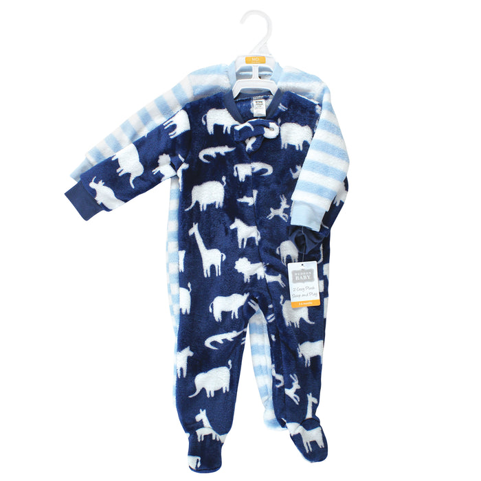 Hudson Baby Infant Boy Plush Sleep and Play, Safari Silhouette