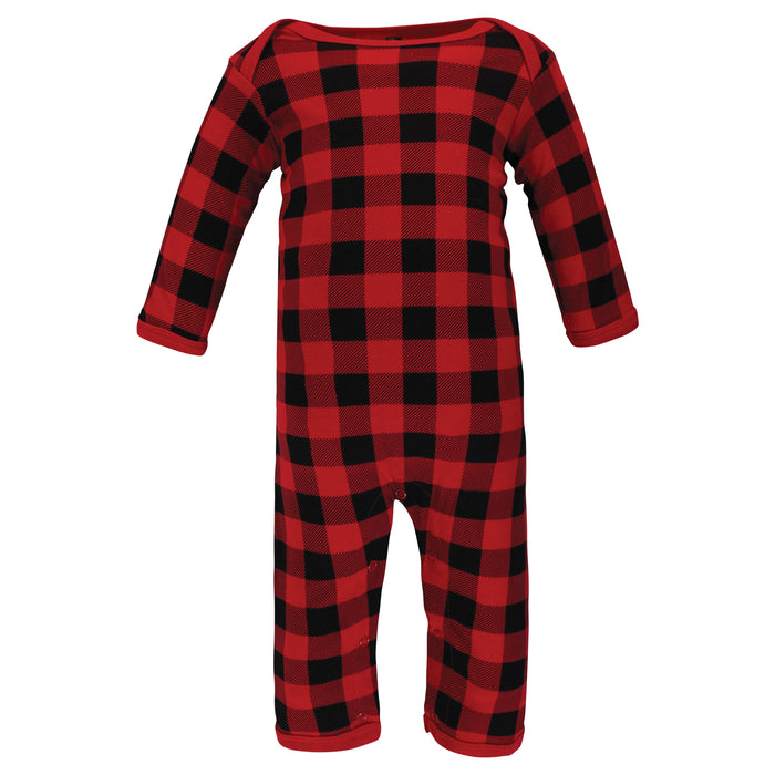 Hudson Baby Infant Boy Cotton Coveralls, Christmoose