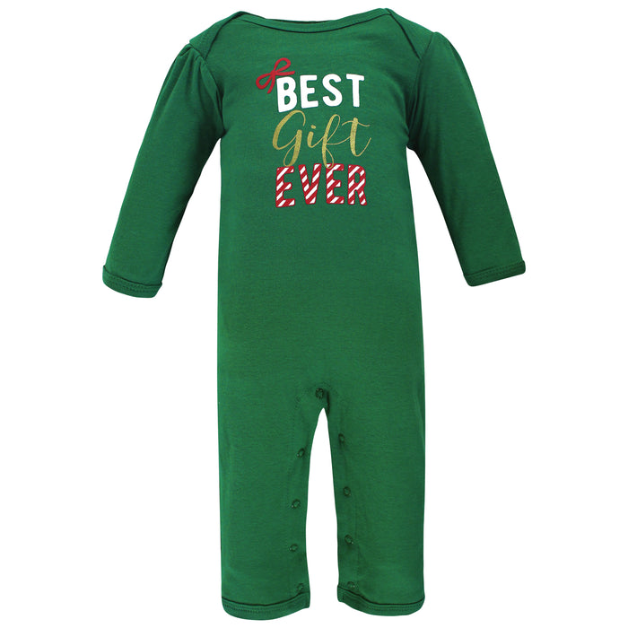 Hudson Baby Cotton Coveralls, Christmas Gift, 3-Pack
