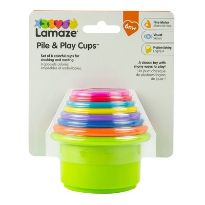 Lamaze Pile & Play Stacking Cups - 8ct