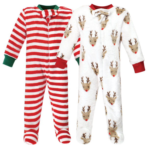 Hudson Baby Plush Sleep and Play, Rudolph, 2-Pack