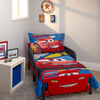 Disney Cars Rusteze Racing Team 4pc  Toddler Bed Set