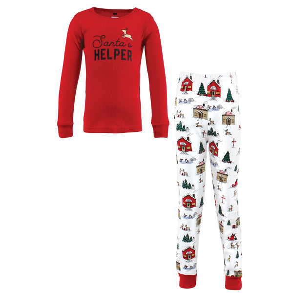 Hudson Baby Infant and Toddler Cotton Pajama Set, North Pole