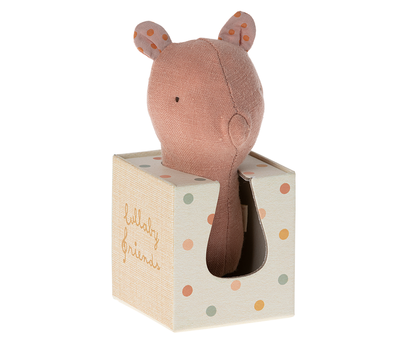 Maileg Lullaby Friend Rattles, Piggy