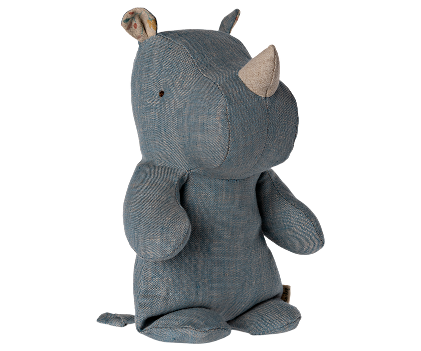 Maileg Rhino, Small - Blue/Sand