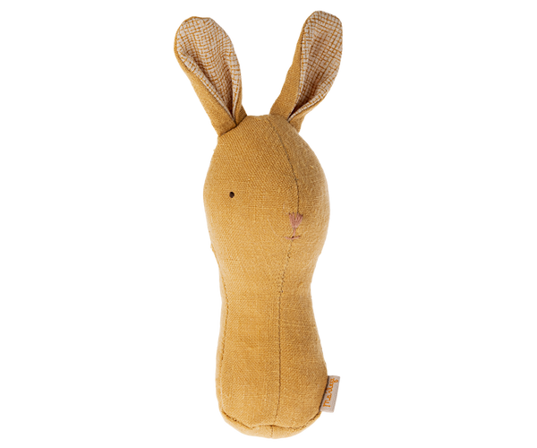 Maileg Lullaby Friend Rattles, Bunny - Dusty Yellow