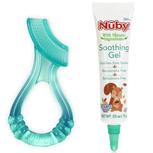 Nuby All Natural Citroganix Teething Gel With Silicone Gum Massager