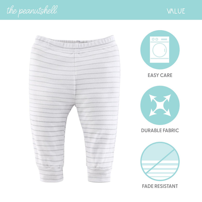 The Peanutshell Blue Camo Baby Pants for Boys 5inPack