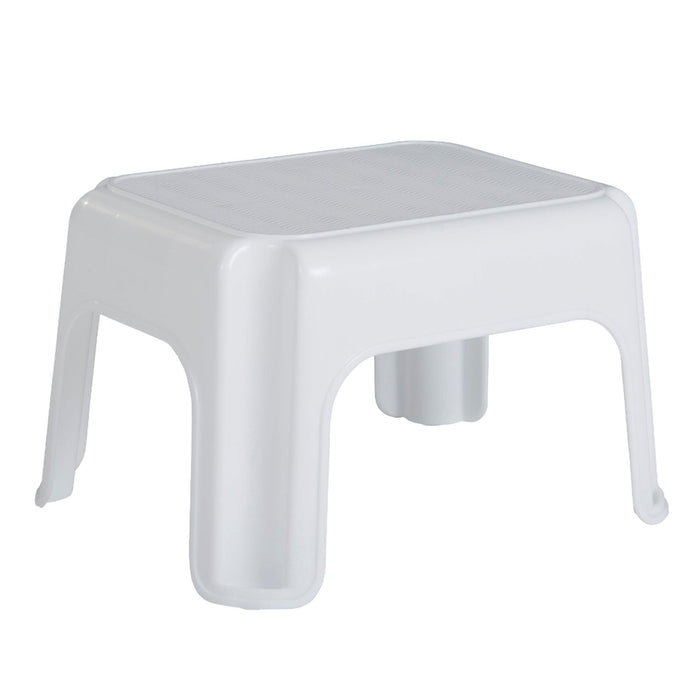 Rubbermaid Durable Plastic Step Stool w/ 300-LB Weight Capacity, White (2-Pack)