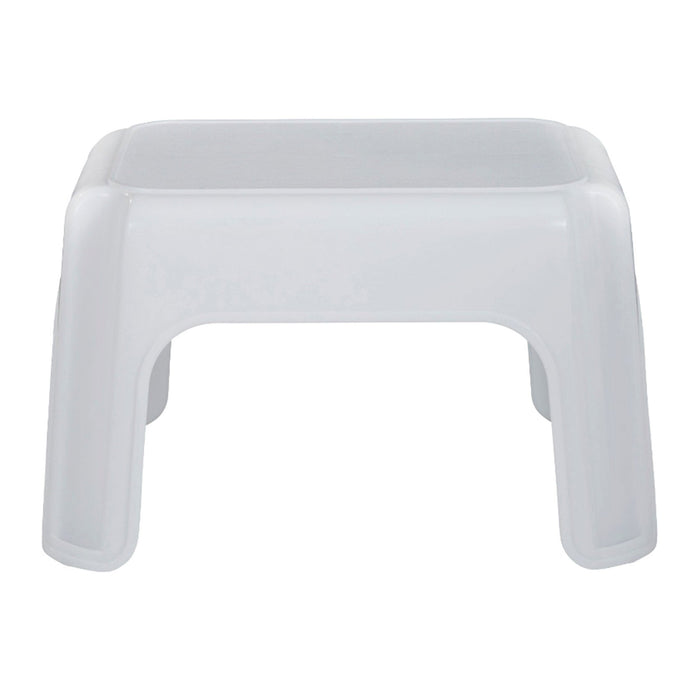 Rubbermaid Durable Plastic Step Stool w/ 300-LB Weight Capacity, White (2-Pack)