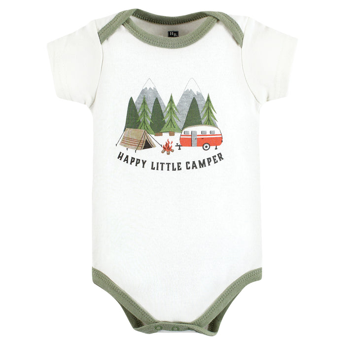 Hudson Baby Cotton Bodysuits, Little Camper 3-Pack