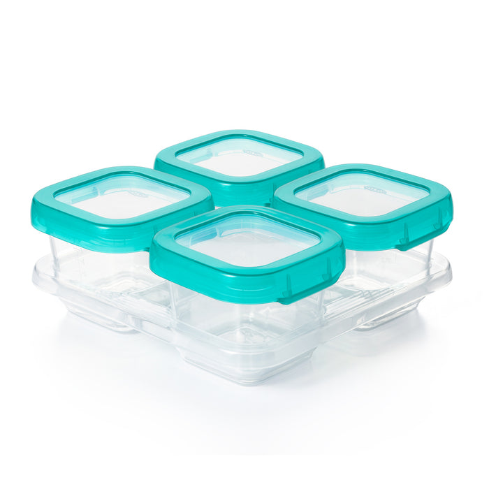 OXO TOT BABY BLOCKS FREEZER STORAGE CONTAINERS - TEAL