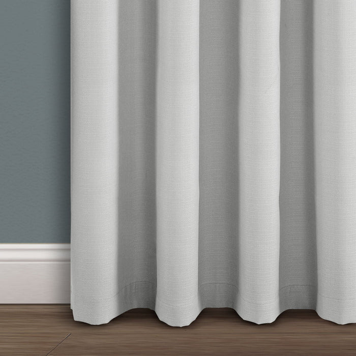 LushDecor Faux Linen Absolute Blackout Window Curtain Panel